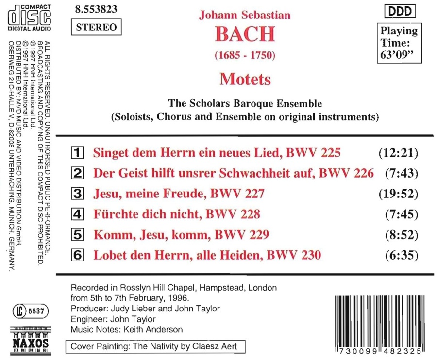 BACH J. S.: Motets BWV 225-230 - slide-1