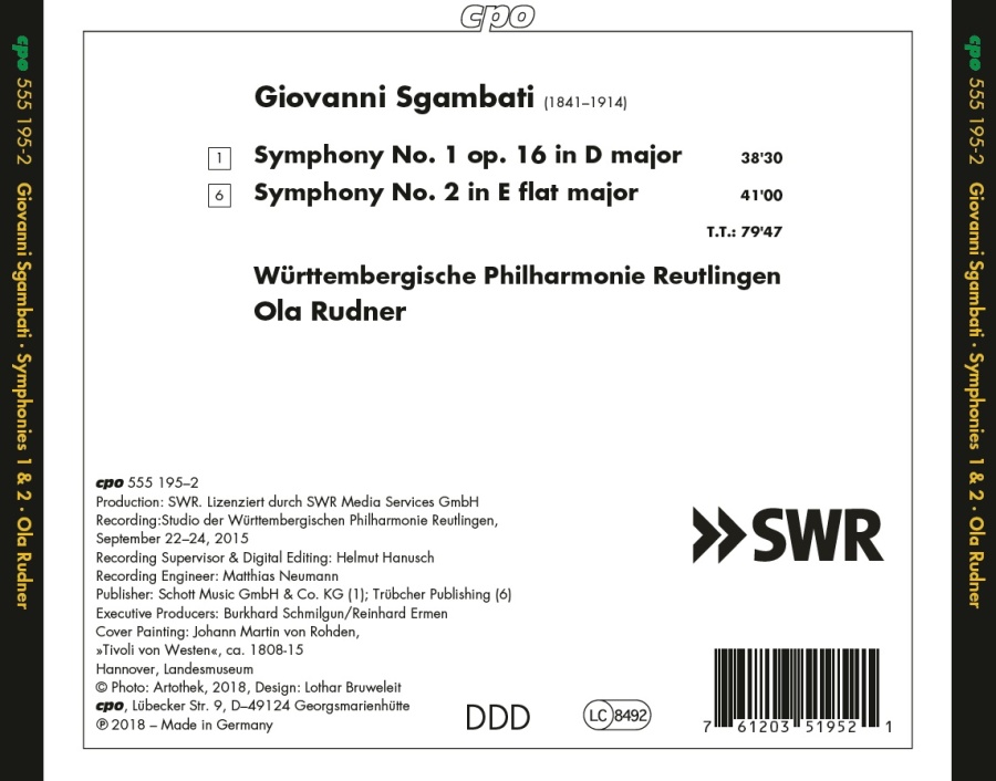 Sgambati: Symphonies Nos. 1 & 2 - slide-1
