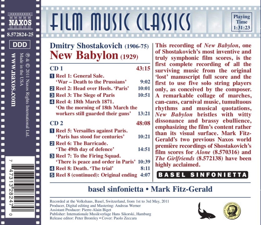 Shostakovich: New Babylon (1929) - muzyka filmowa - slide-1