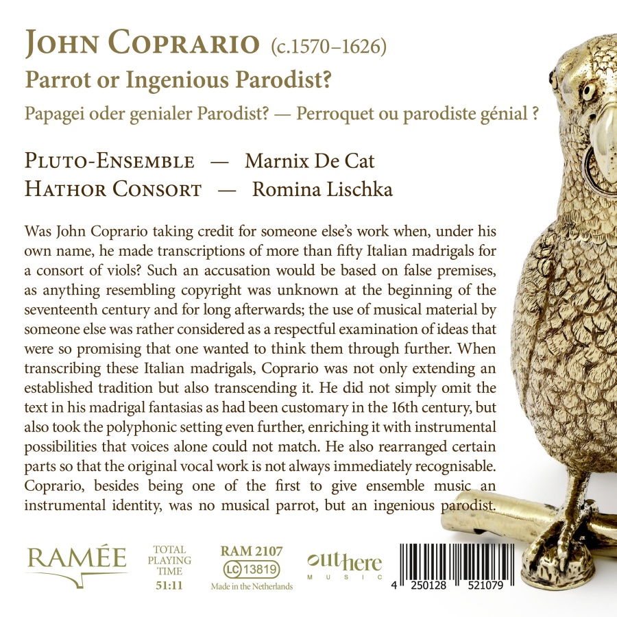 Coprario: Parrot or Ingenious Parodist ? - slide-1
