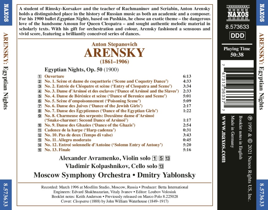 Arensky: Egyptian Nights (Complete ballet) - slide-1