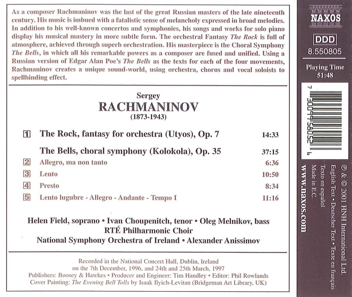 RACHMANINOV: The Rock, The Bells - slide-1