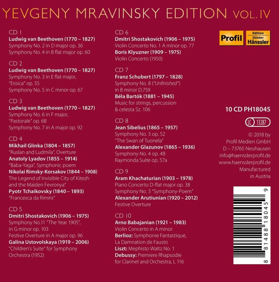 Yevgeny Mravinsky Edition Vol. IV - slide-1