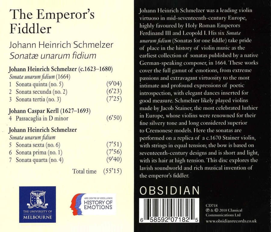 Schmelzer: The Emperor's Fiddler - Sonatae unarum fidium - slide-1