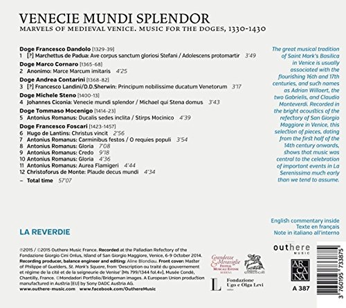 Venecie Mundi Splendor, Music for the Doges, 1330-1430 - slide-1