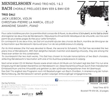 Mendelssohn: Piano Trios / Bach: Chorale Preludes - slide-1