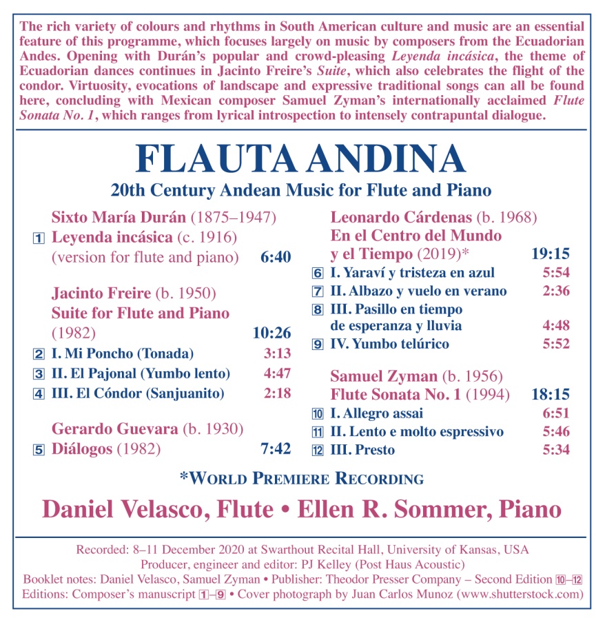 Flauta Andina - 20th Century Andean Music for Flute and Piano - slide-1