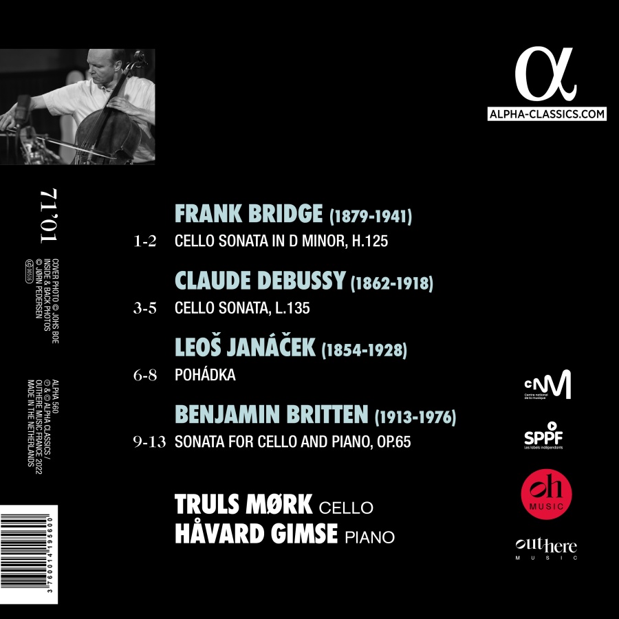 Bridge; Britten; Debussy: Cello Sonatas - slide-1