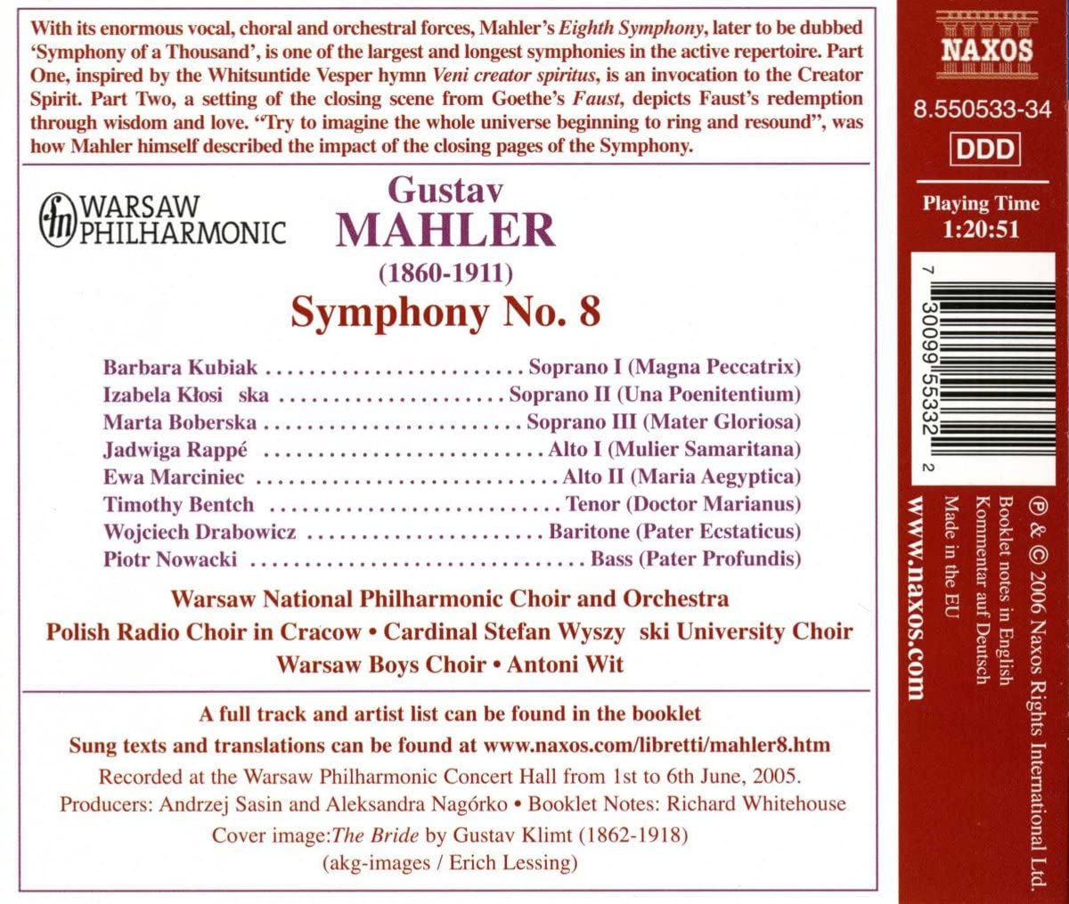 Mahler: Symphony no. 8 - slide-1