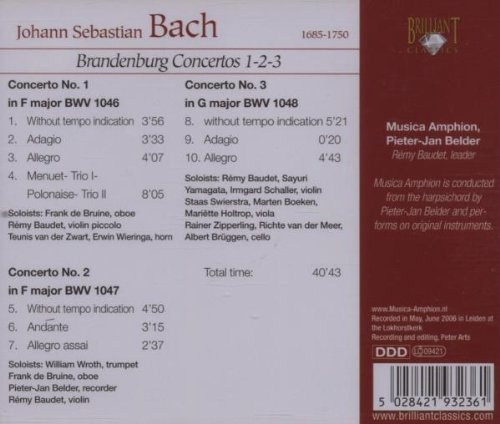 Bach: Brandenburg Concertos Nos. 1 - 3 - slide-1