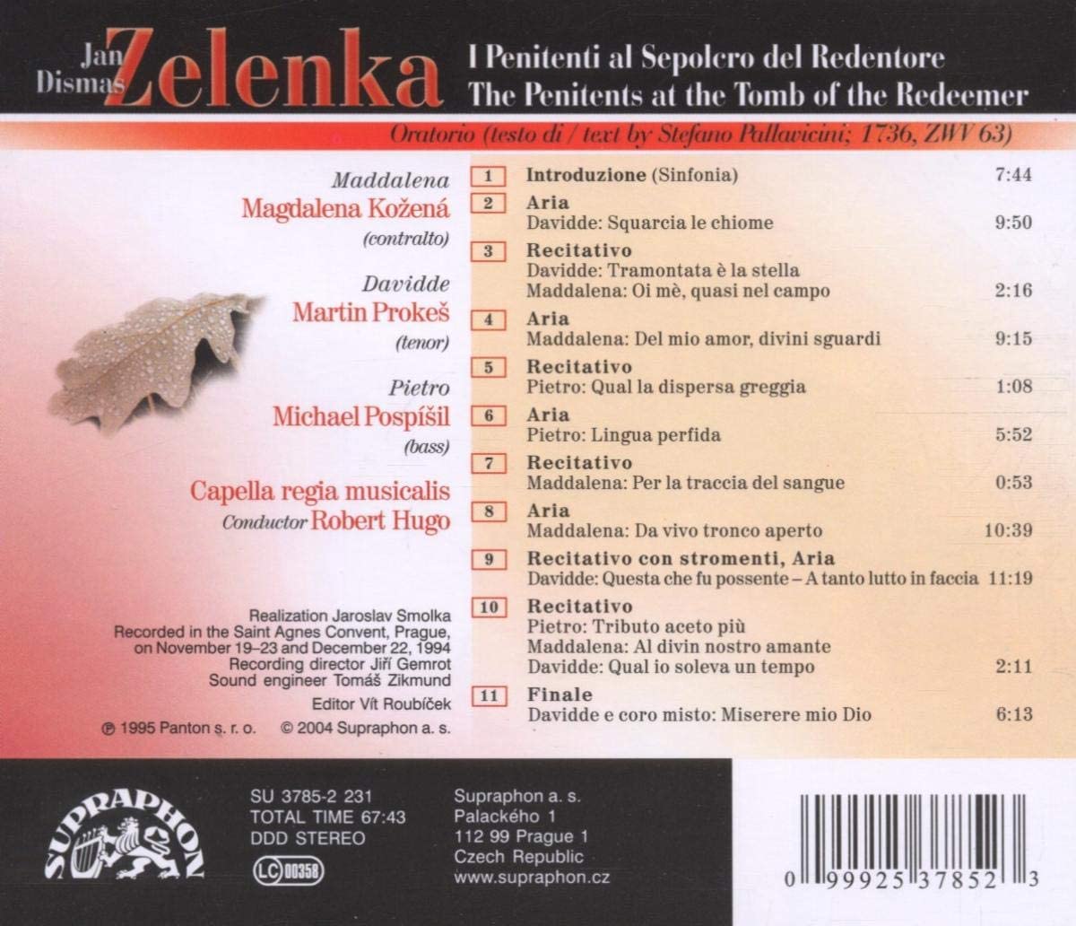 Zelenka: I Penitenti al Sepolcro del Redentore (Oratorium ZWV 63) - slide-1