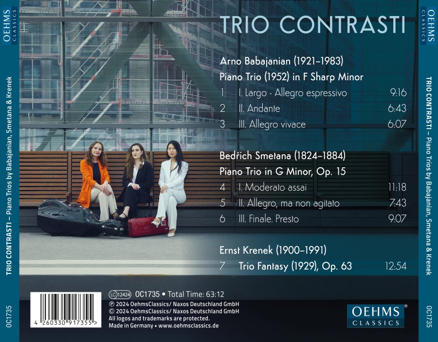 Piano Trios by Babajanian, Smetana & Krenek - slide-1