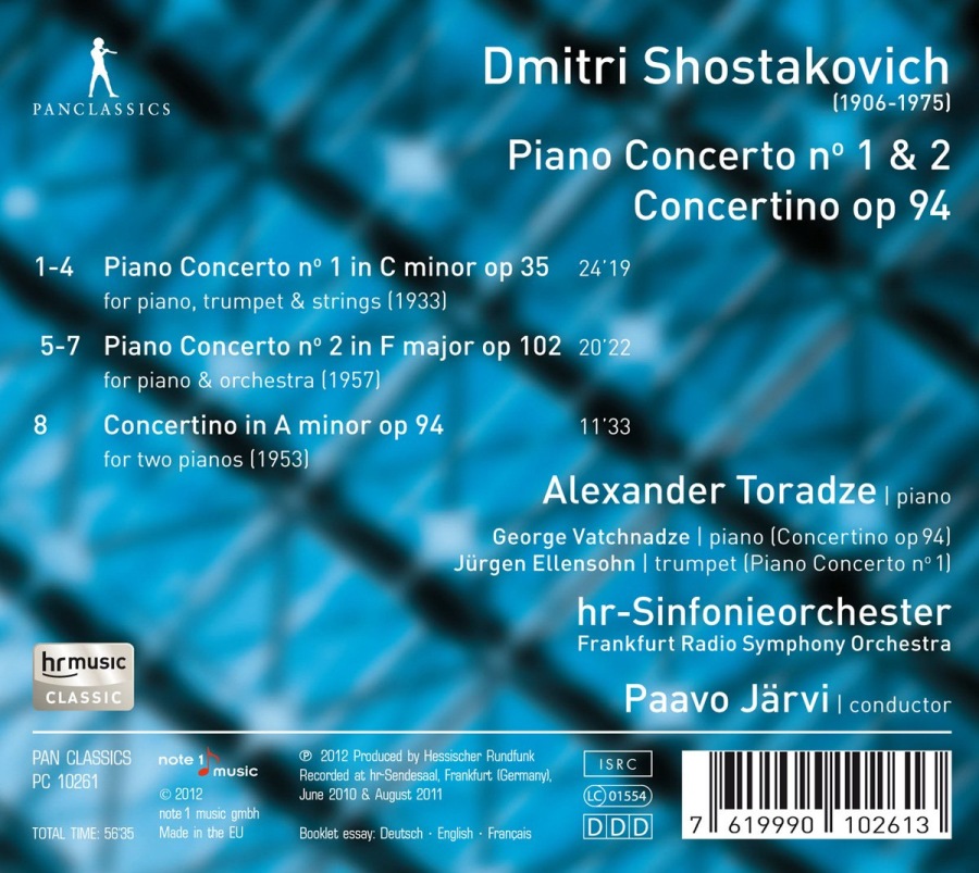 Shostakovich: Piano Concertos Nos. 1 & 2, Concertino for 2 pianos - slide-1