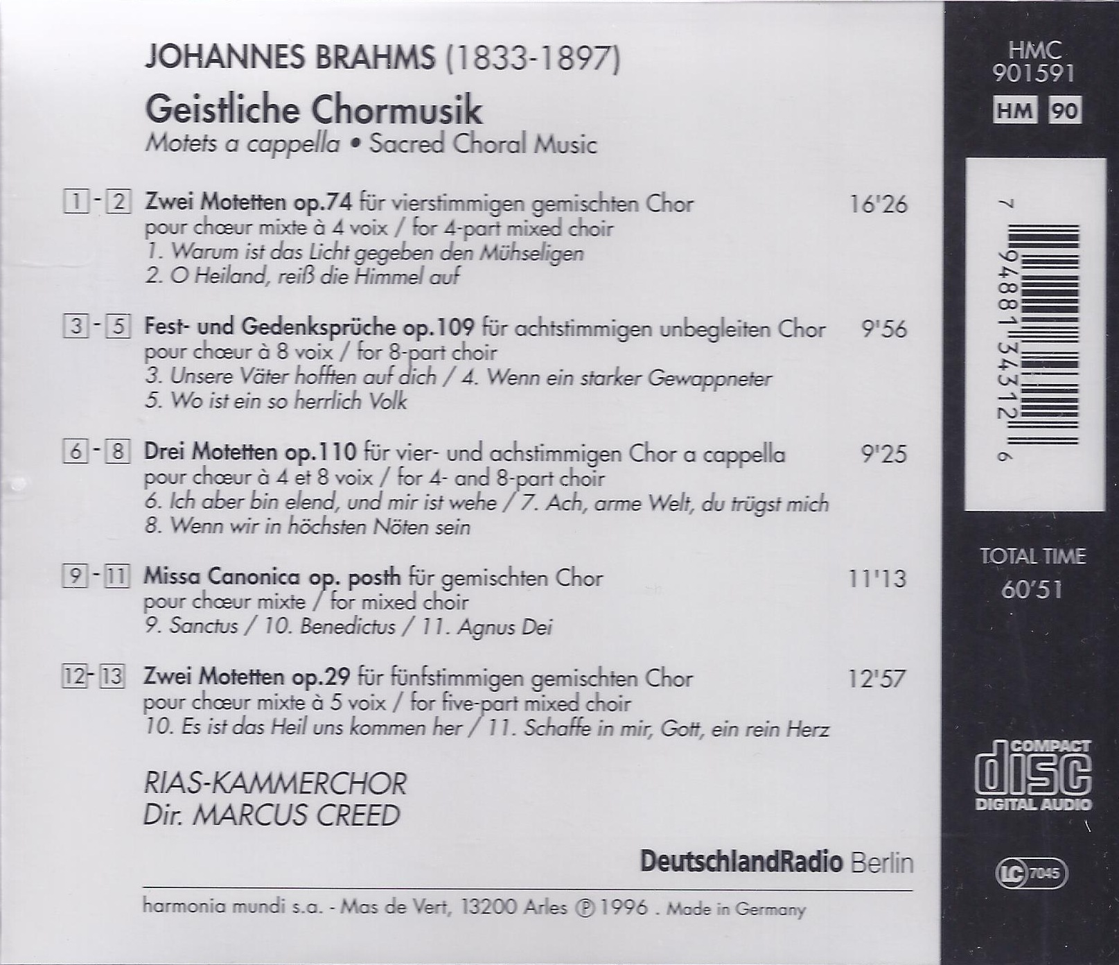 Brahms: Geistliche Chormusik - slide-1