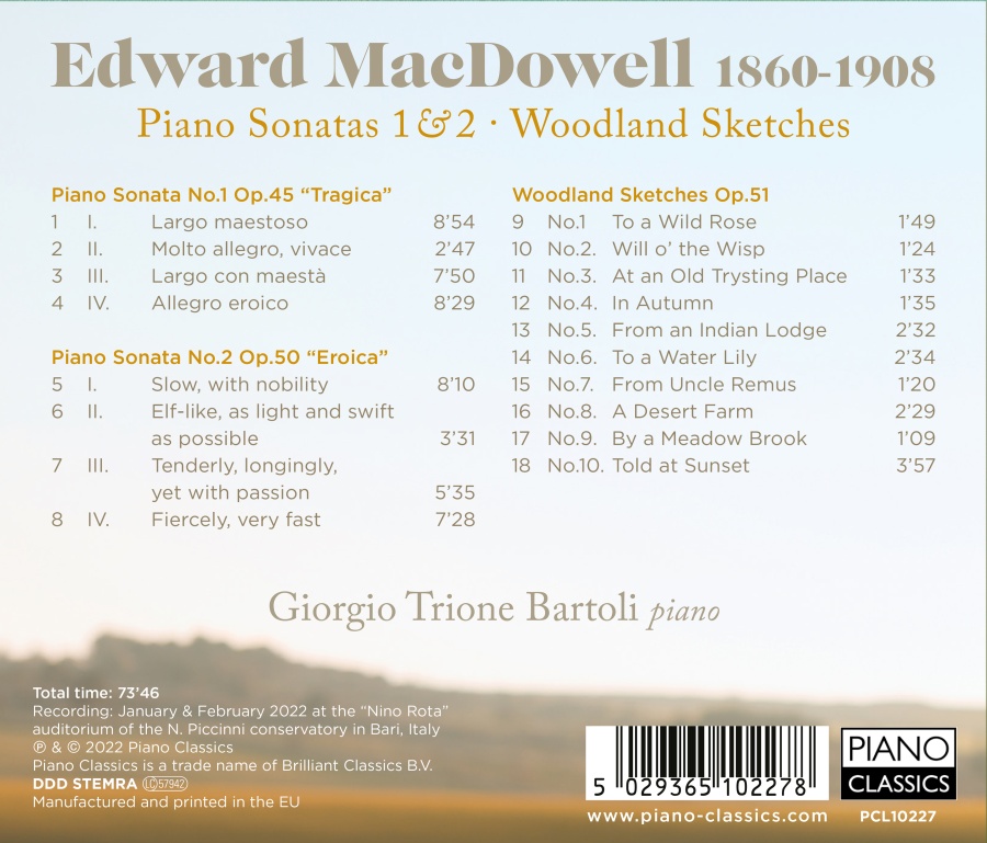 MacDowell: Piano Sonatas 1 & 2; Woodland Sketches - slide-1