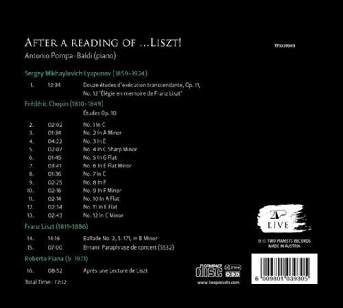 After a reading of… Liszt! - Lyapunov; Chopin; Liszt; Piana - slide-1