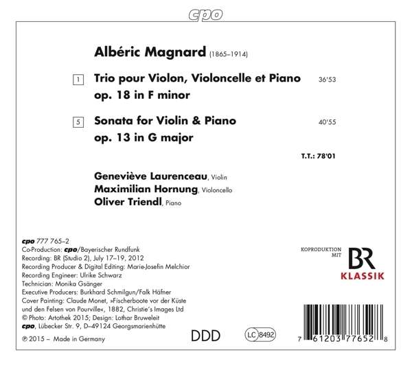 Magnard: Piano Trio & Violin Sonata - slide-1