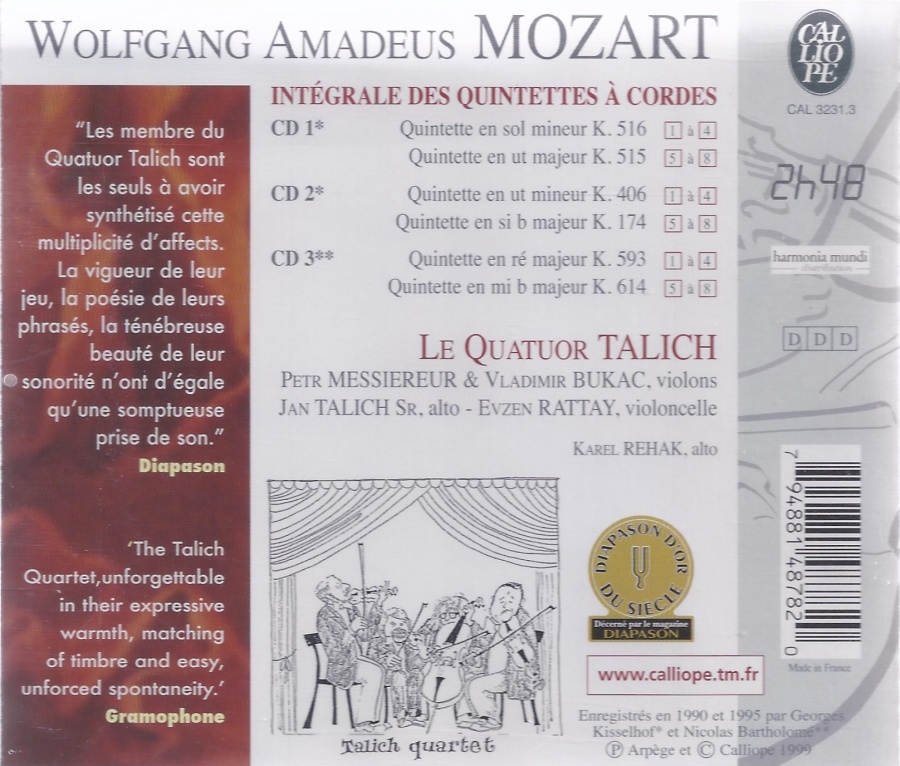 Mozart: Integrale des 6 Quintettes a Cordes - slide-1