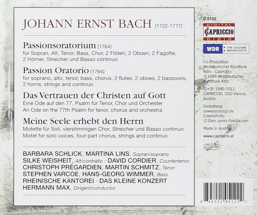 Bach, J.E: Passionsoratorium - slide-1