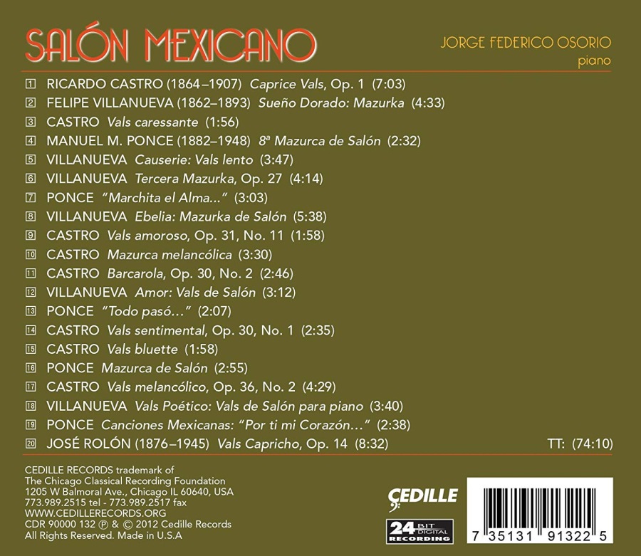 Salón Mexicano - Felipe Villanueva, Ricardo Castro, Manuel M. Ponce, José Rolón - slide-1