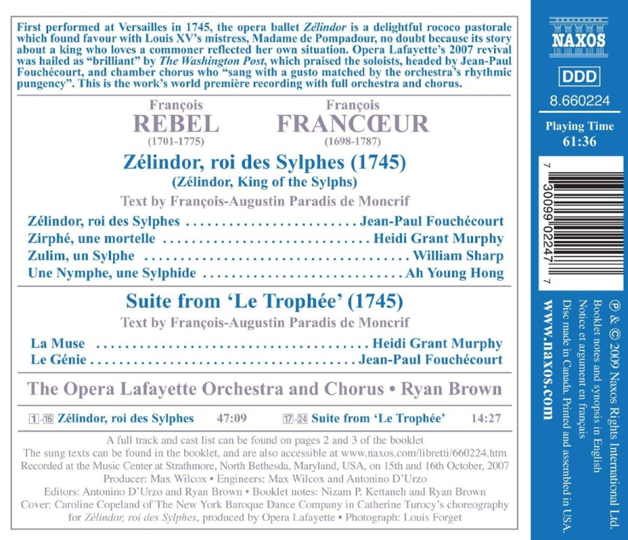 Rebel & Francoeur: Zélindor, roi des Sylphes (1745), Suite from ‘Le Trophée’ - slide-1