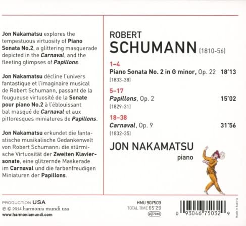 Schumann: Carnaval Op. 9, Sonata in G minor Op. 22, Papillons Op. 2 - slide-1