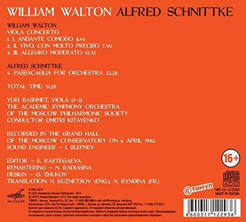 Walton: Viola concerto / Schnittke: Passacaglia for large orchestra - slide-1