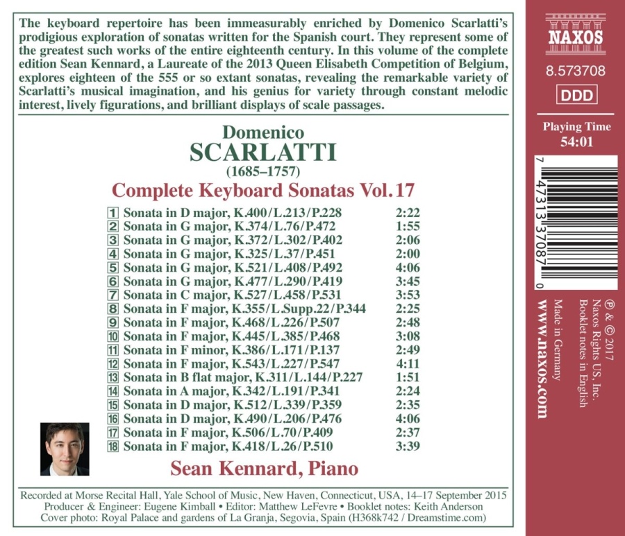Scarlatti: Complete Keyboard Sonatas Vol. 17 - slide-1