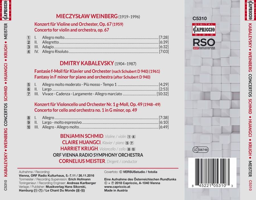 Weinberg & Kabalevsky: Concertos - slide-1