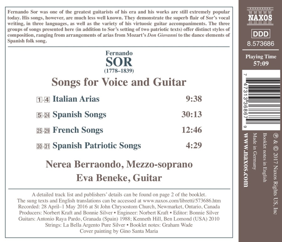 Sor: Songs for Voice and Guitar - slide-1