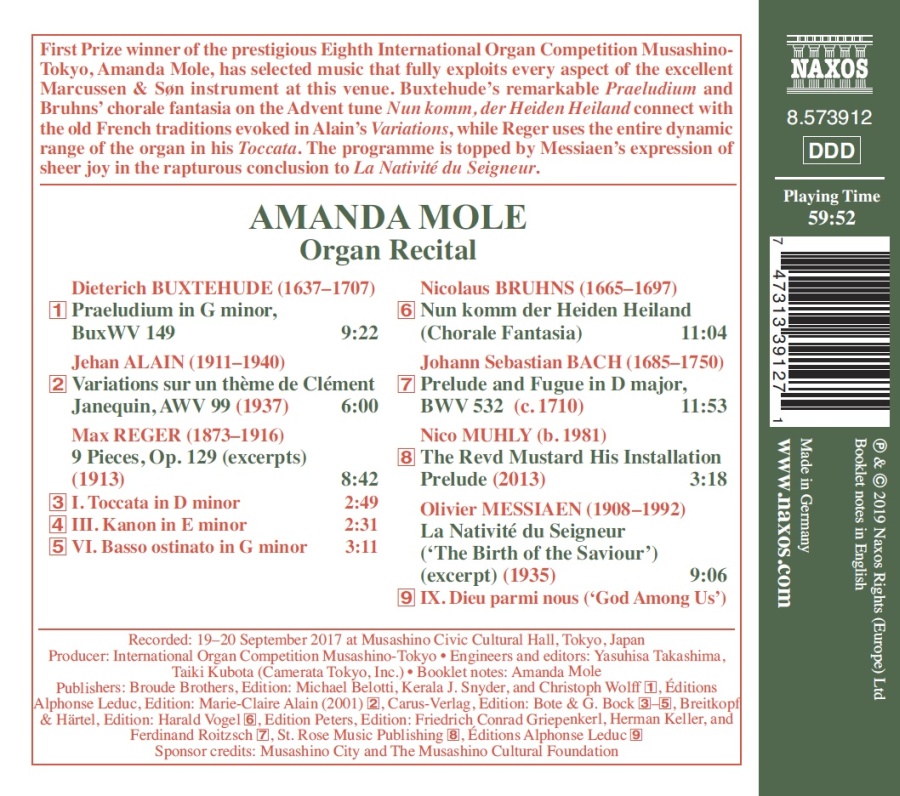 Amanda Mole Organ Laureate Recital - slide-1