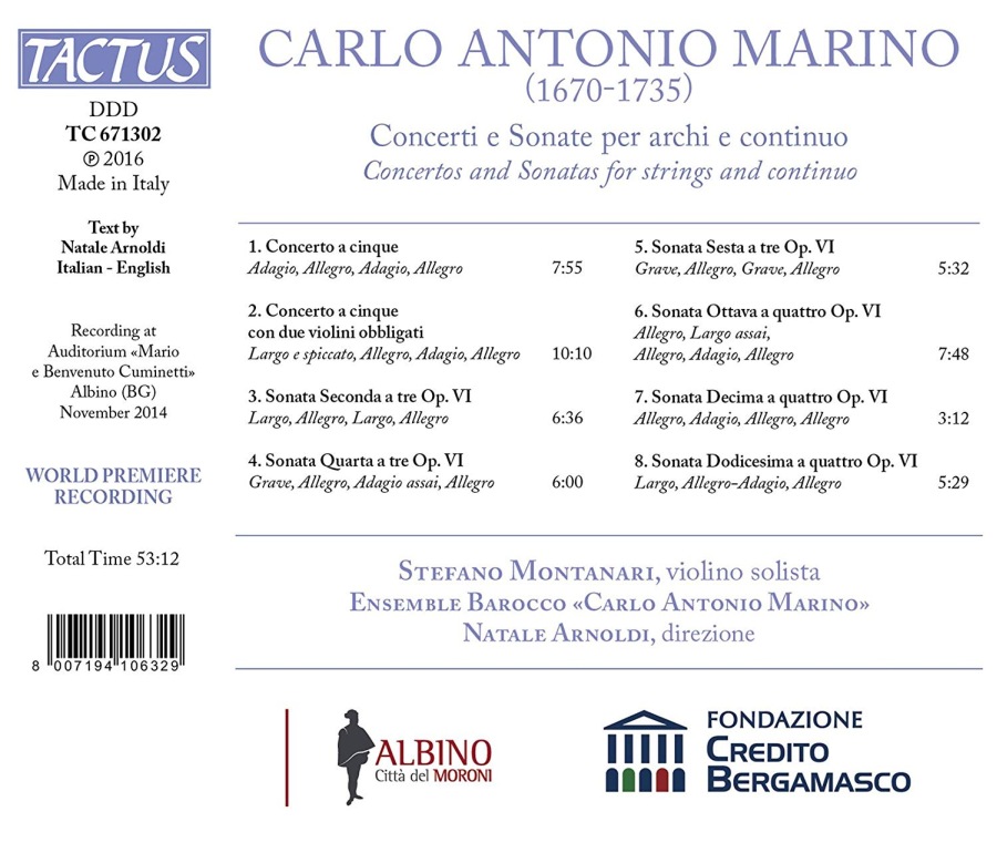 Marino: Concerti e Sonate - slide-1