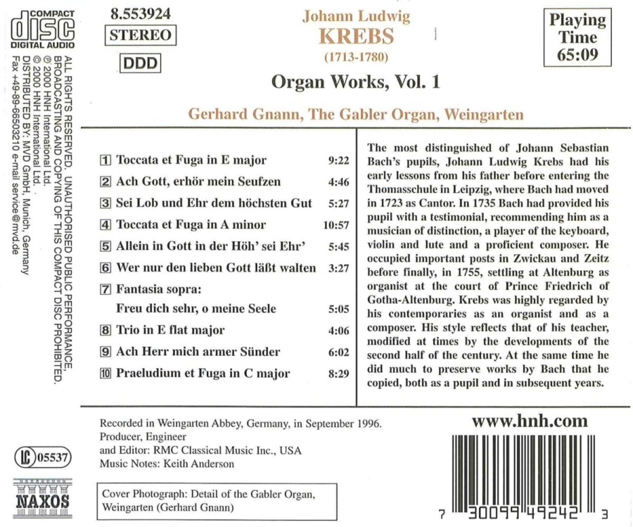 KREBS: Organ Works, Vol. 1 - slide-1