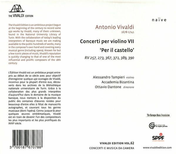 Vivaldi: Concerto per Violino VII 'Per il castello' - slide-1