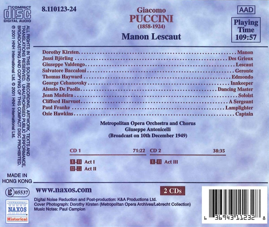 Puccini: Manon Lescaut - slide-1