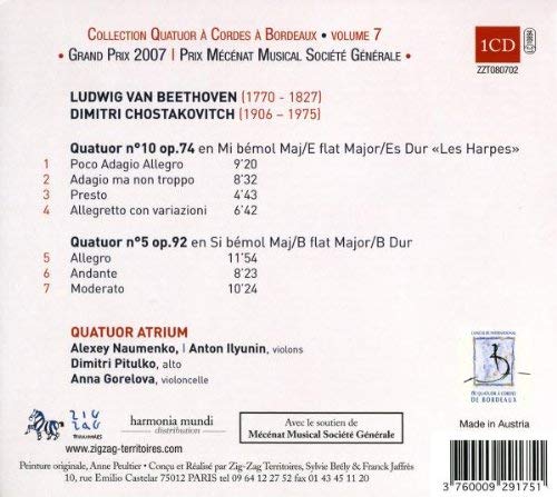 Beethoven: Quatuor n. 10, Shostakovich quartor n.5 - slide-1