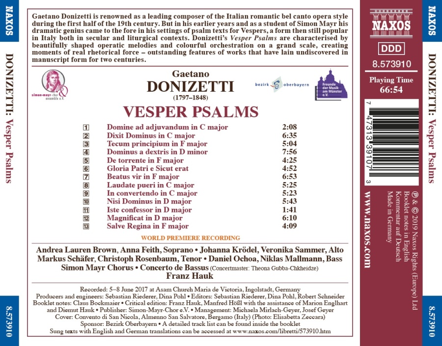 Donizetti: Vesper Psalms - slide-1