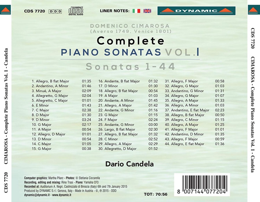 Cimarosa: Piano Sonatas Vol. 1 - slide-1