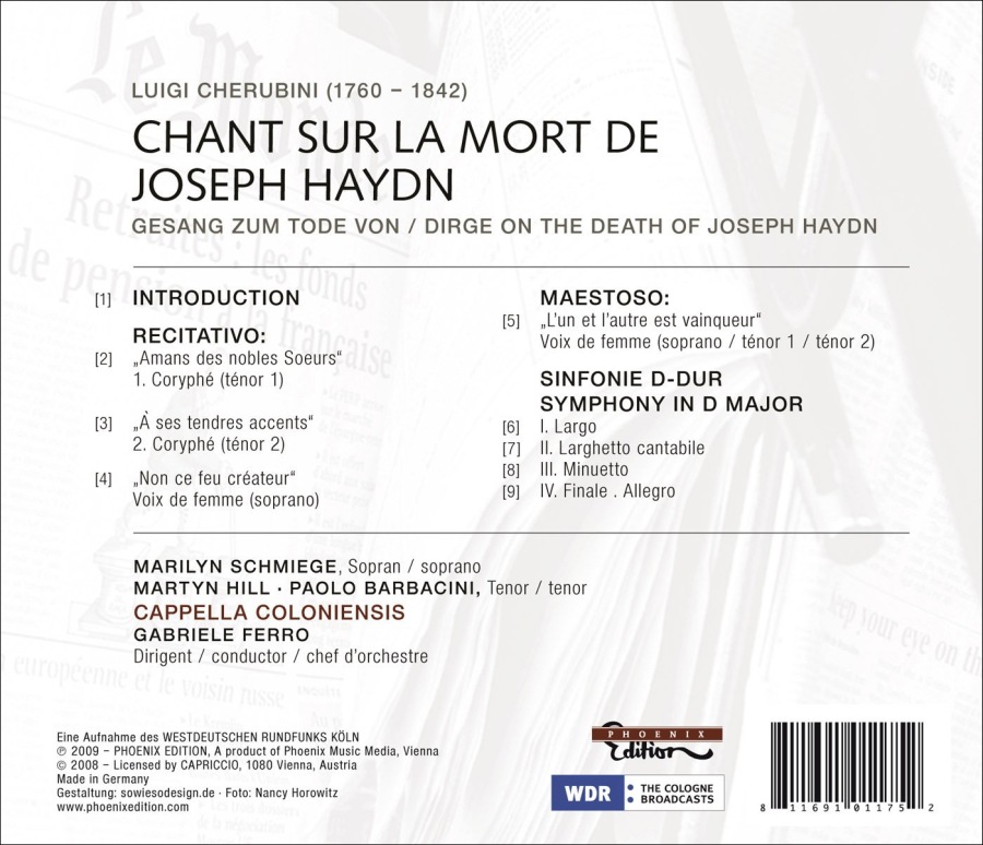 Cherubini: Chant sur la mort de Joseph Haydn - slide-1