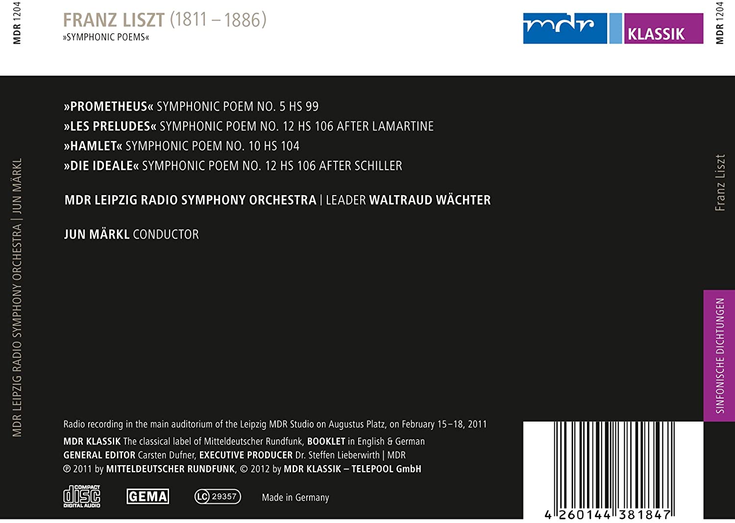 Liszt: Symphonic Poems - Les Préludes, Prometheus, Hamlet, Die Ideale - slide-1