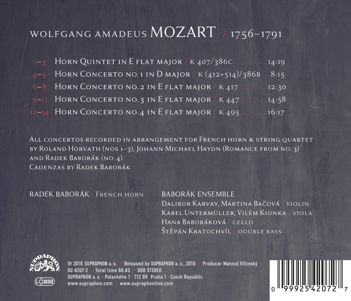 Mozart: Horn Concertos & Quintet - slide-1