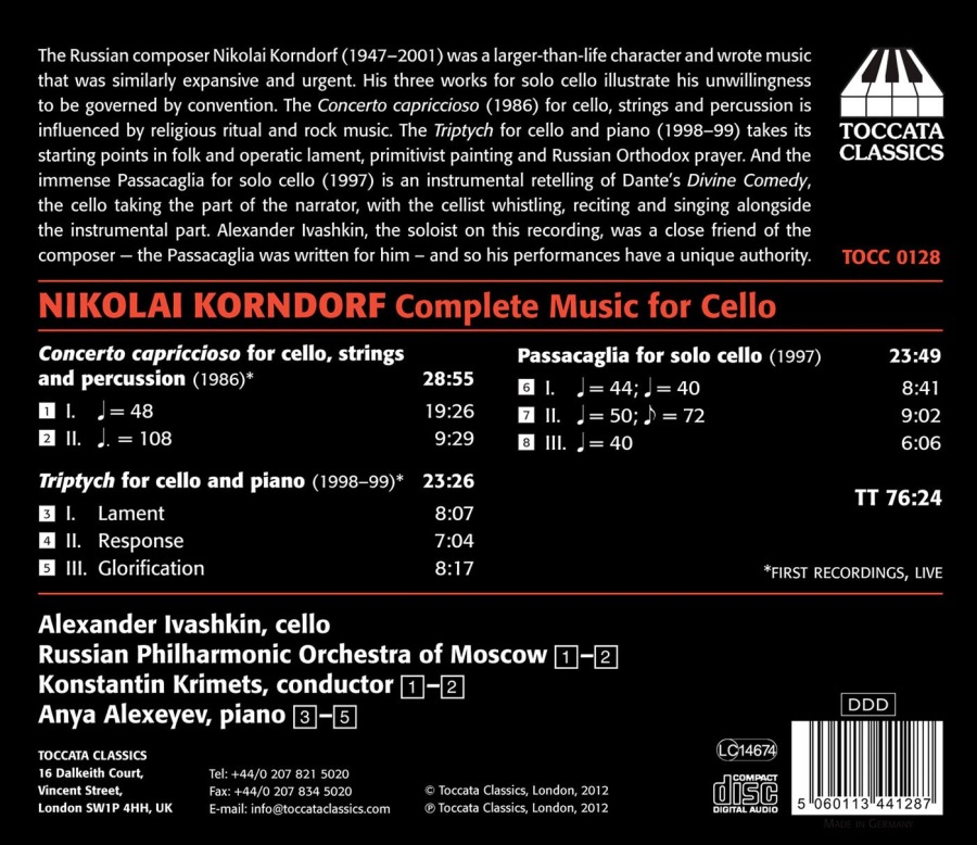 Korndorf: Complete Music for Cello - slide-1