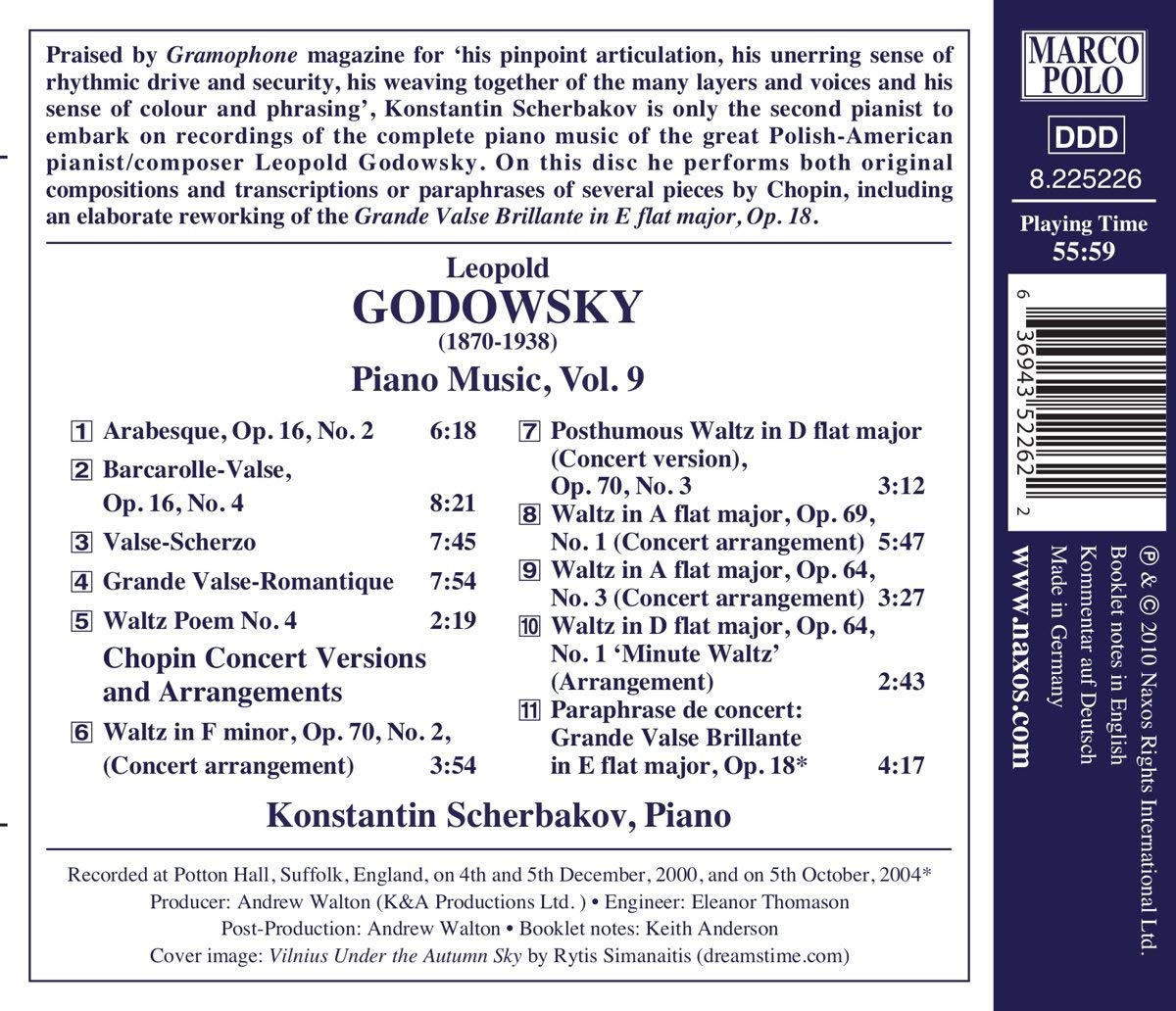 Godovsky: Piano Music Vol. 9 - slide-1