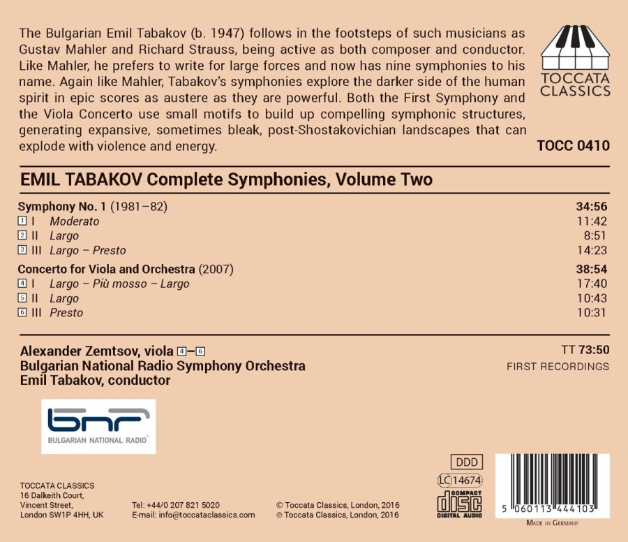 Tabakov: Complete Symphonies Vol. 2 - slide-1