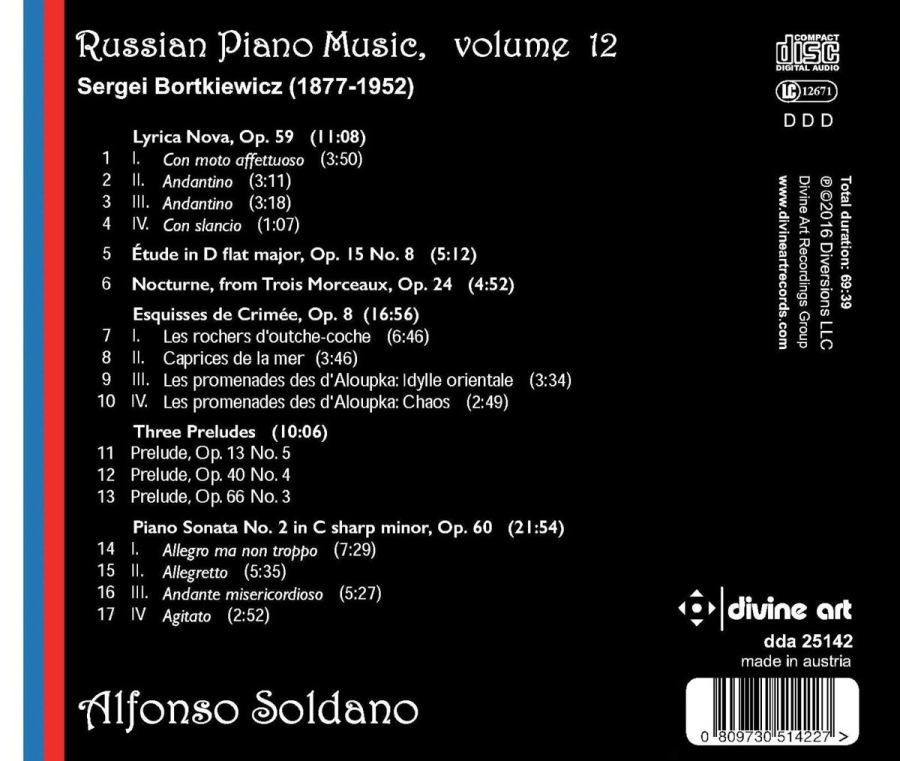 Bortkiewicz: Russian Piano Music vol. 12 - slide-1