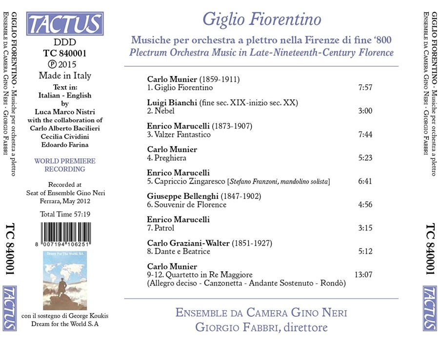 Giglio Fiorentino, muzyka na zespół mandolin we Florencji w XIX w. - slide-1