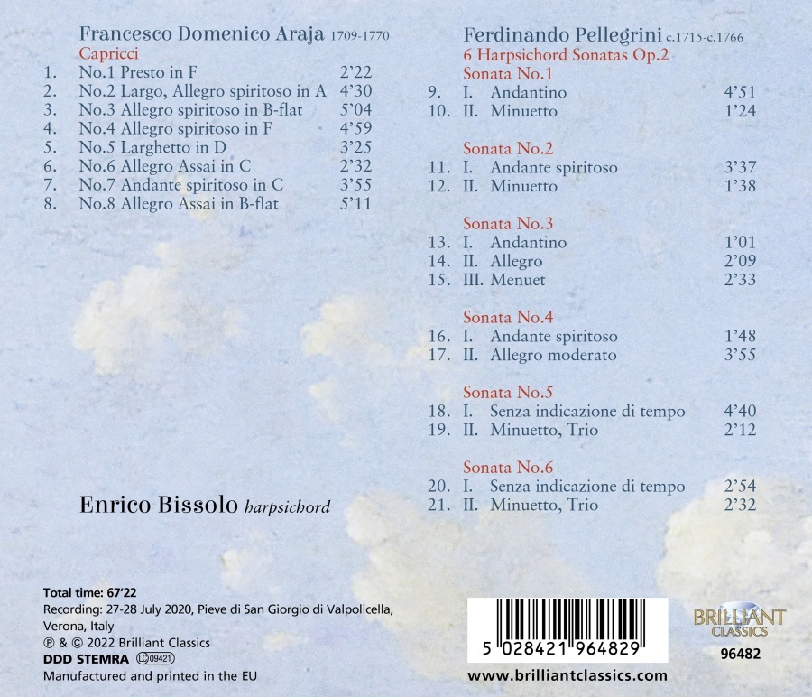 Araja: Capricci; Pellegrini: Sonatas - slide-1
