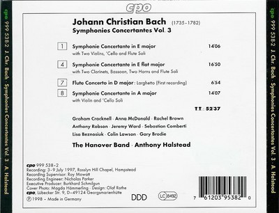 BACH J. Ch.: Symphonies Concertantes v.3 - slide-1