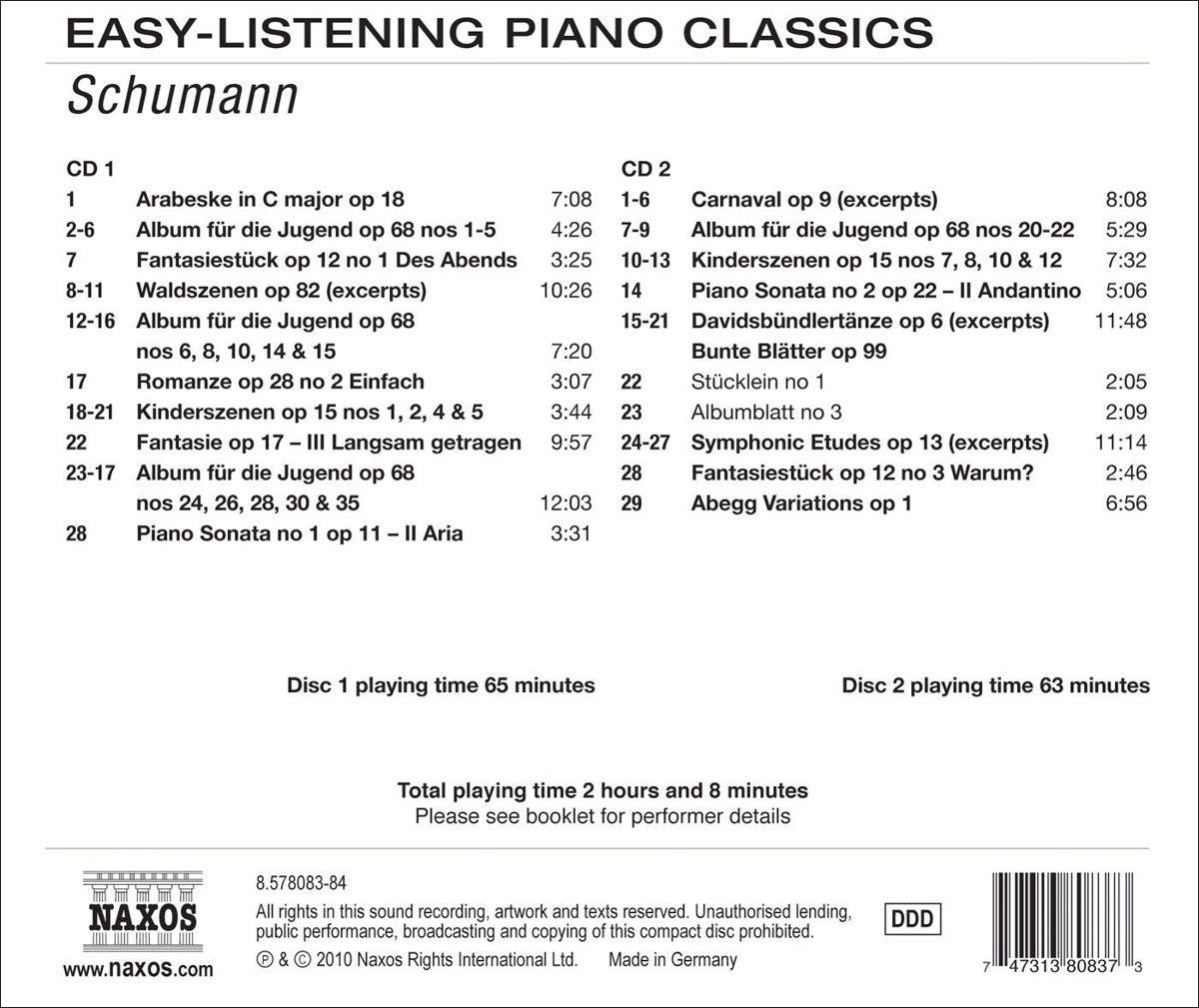 EASY-LISTENING PIANO CLASSICS - SCHUMANN - slide-1