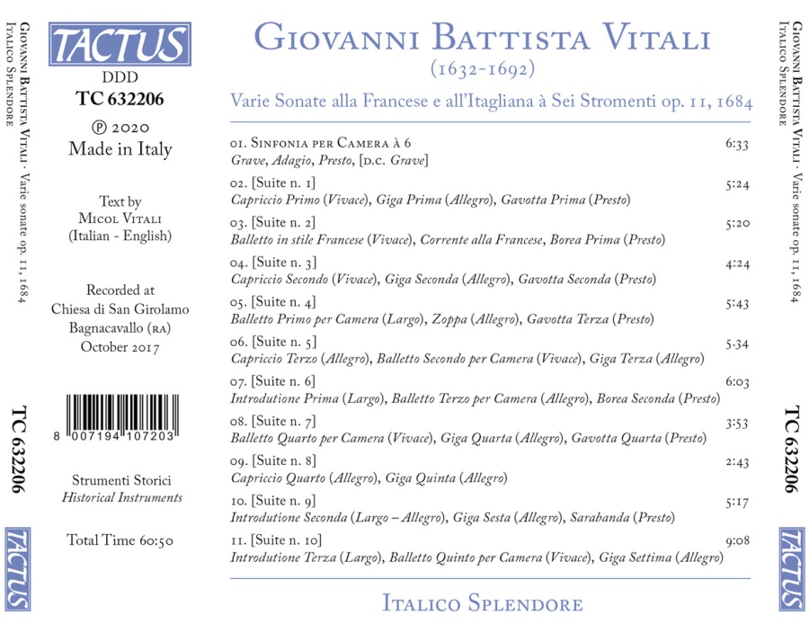 Vitali: Varie Sonate op. 11, 1684 - slide-1